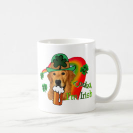 ゴールデンレトリバーSt patricks day コーヒーマグカップ