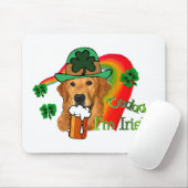 ゴールデンレトリバーSt patricks day マウスパッド (マウス)