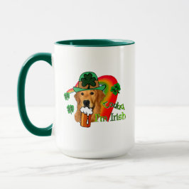 ゴールデンレトリバーSt patricks day マグカップ