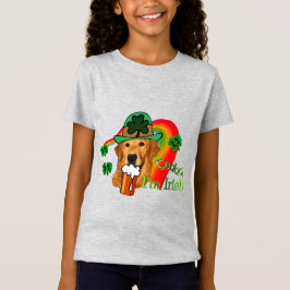 ゴールデンレトリバーSt patricks day Tシャツ