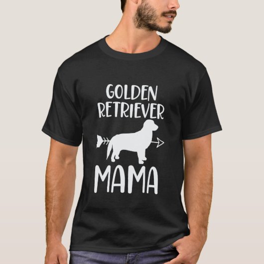 ゴールデンレトリーバーのお母さん Tシャツ (正面)