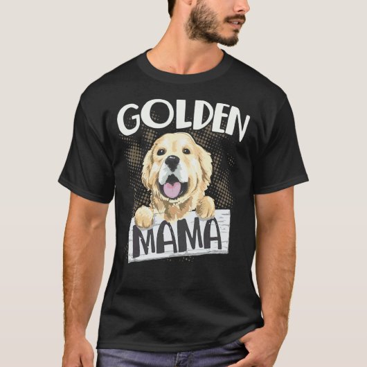 ゴールデンレトリーバーのお母さん Tシャツ (正面)