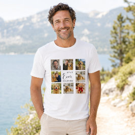 ゴールデンレトリーバーのお父さんフォトコラージュ Tシャツ