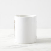 ゴールデンレトリーバーの水彩画 コーヒーマグカップ (中央)