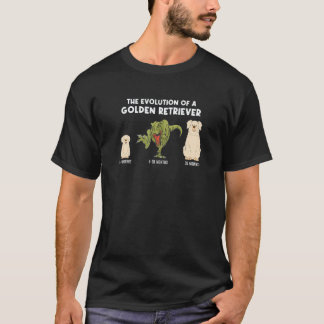 ゴールデンレトリーバーの犬の母、ゴールデンの進化 Tシャツ
