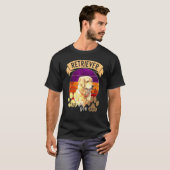 ゴールデンレトリーバーアート 国際犬の日 Tシャツ (正面フル)