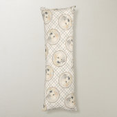 ゴールデンレトリーバーパピー絵を描ズオリジナルドッグアート ボディピロー (裏面 (縦))