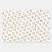 ゴールデンレトリーバーパピー絵を描ズオリジナルドッグアート ラッピングペーパーシート (正面2)