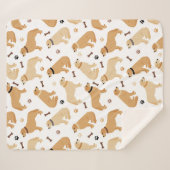 ゴールデンレトリーバーボーンズアンドポーズシェルパブランケット シェルパブランケット (正面(横))