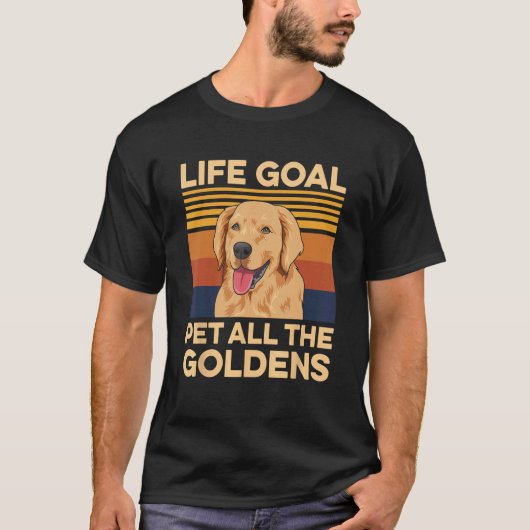 ゴールデンレトリーバー飼い主のための犬 Tシャツ (正面)