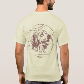 ゴールデンレトリーバー・パパ・ライフTシャツ - かわいい犬のギフト Tシャツ (裏面)