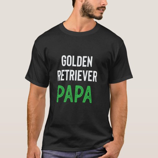ゴールデンレトリーバー パパ Tシャツ (正面)