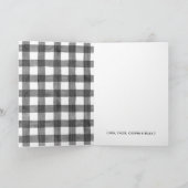 ゴールデンレトリーバー ホリデー グリーティング カード (内部)