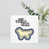 ゴールデンレトリーバ最高のーブルードッグパパイヴェンユー カード (スタンド正面)