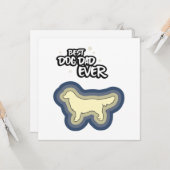 ゴールデンレトリーバ最高のーブルードッグパパイヴェンユー カード (正面/裏面インサイチュ)