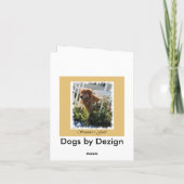 ゴールデンレトリーブギフトアートノートカード カード (裏面)