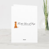 ゴールデンレトリーブクリスマスカード カード (裏面)