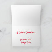 ゴールデンレトリーブクリスマスカード シーズンカード (内部)