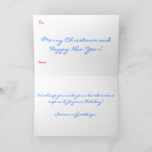 ゴールデンレトリーブクリスマスカード シーズンカード (内部)