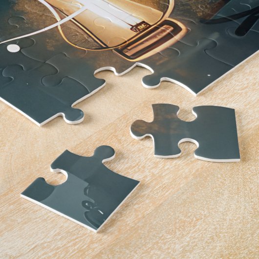 ゴールデンレトリーブクリスマスフェスティバル航海 ジグソーパズル (側面)