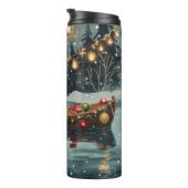 ゴールデンレトリーブクリスマスフェスティバル航海 タンブラー (回転右)