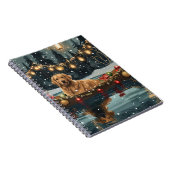 ゴールデンレトリーブクリスマスフェスティバル航海 ノートブック (右側)