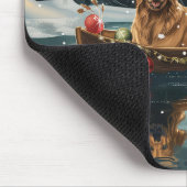 ゴールデンレトリーブクリスマスフェスティバル航海 マウスパッド (コーナー)