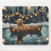 ゴールデンレトリーブクリスマスフェスティバル航海 マウスパッド (正面)