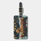 ゴールデンレトリーブクリスマスフェスティバル航海 ラゲッジタグ (正面縦)