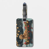 ゴールデンレトリーブクリスマスフェスティバル航海 ラゲッジタグ (裏面縦)