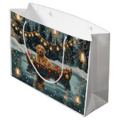 ゴールデンレトリーブクリスマスフェスティバル航海 ラージペーパーバッグ (裏面アングル)