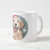 ゴールデンレトリーブクリスマス ジャンボコーヒーマグカップ (正面右)
