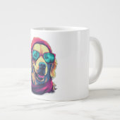 ゴールデンレトリーブクリスマス ジャンボコーヒーマグカップ (正面右)