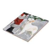 ゴールデンレトリーブクリスマス タイル (側面)