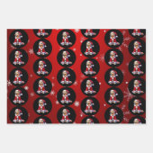 ゴールデンレトリーブクリスマス ラッピングペーパーシート (正面)