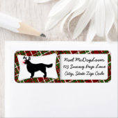 ゴールデンレトリーブクリスマス ラベル (インサイチュ)