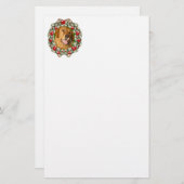 ゴールデンレトリーブクリスマス 便箋 (正面/裏面)