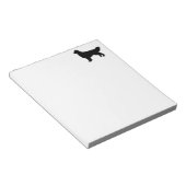 ゴールデンレトリーブシルエット ノートパッド (アングル)