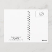 ゴールデンレトリーブドッグアートハガキ ポストカード (裏面)