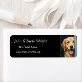 ゴールデンレトリーブドッグ住所 シール (インサイチュ)