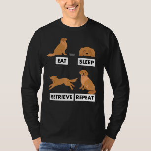 ゴールデンレトリーブドッグ犬のオーナー Tシャツ