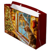 ゴールデンレトリーブホリデイ ラージペーパーバッグ (裏面アングル)