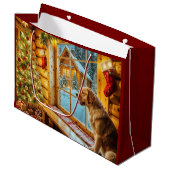 ゴールデンレトリーブホリデイ ラージペーパーバッグ (正面アングル)