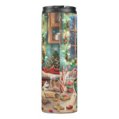 ゴールデンレトリーブホリデーベーキング:フェスティバルクリスマス タンブラー (裏面)