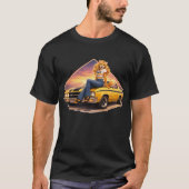 ゴールデンレトロキャット Tシャツ (正面)