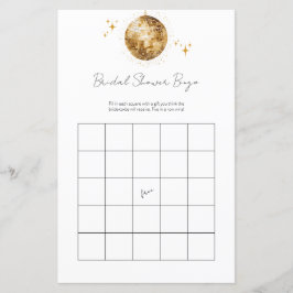 ゴールデンレトロディスコビンゴブライダルシャワーゲーム