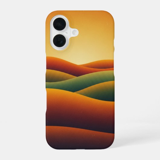 ゴールデンレトロヒルズ iPhone 16ケース (裏面)