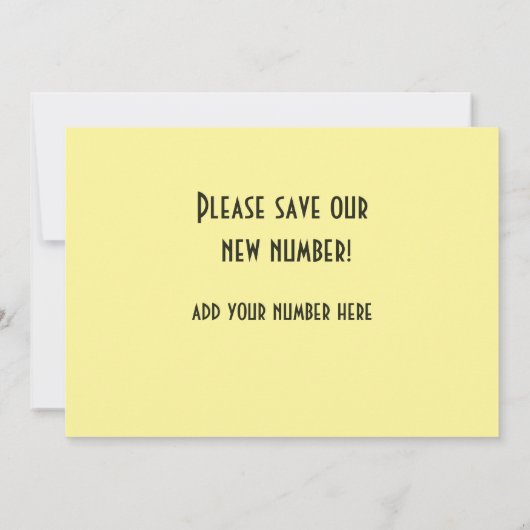 ゴールデンレトロ電話新しい電話番号 案内状 (裏面)