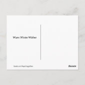 ゴールデンレト鮮やかリーバーブルーウィンターウィズアート ポストカード (裏面)