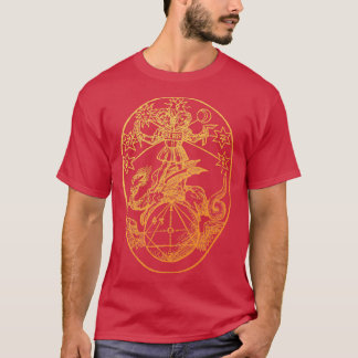ゴールデンレビスヴィンテージ錬金術イラストレーション Tシャツ